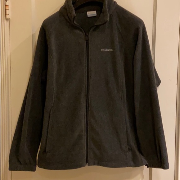 Columbia fleece jacket gray size 1X